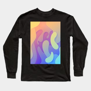 Rainbow flow | Fluid Contemporary design Long Sleeve T-Shirt